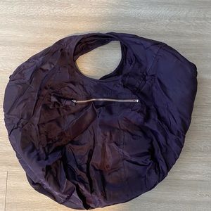 Gap purple nylon hobo tote bag